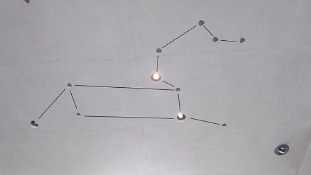 《しし座》 これも形はきれいにつくってもらったと思う。一等星レグルスもきれいに光っている。