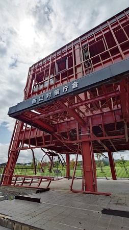 震災遺構として整備された防災対策庁舎