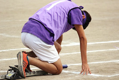 緊張みなぎるスタートの瞬間