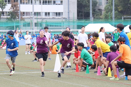 高校1年生全員リレー「ランハザード」