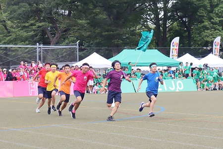 中学3年生全員リレー「スピードの伝説」