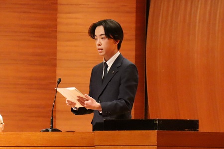 在校生代表送辞