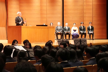 戸部学園長祝辞