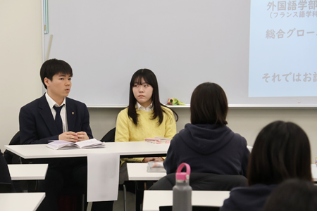 これから受験をする後輩に、前向きなメッセージも送られました