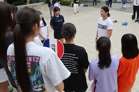 生徒たちにも温かいメッセージを送ってくださいました