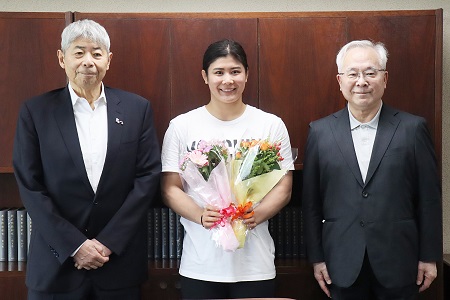 最後は3人で記念撮影