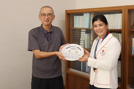 中村校長と記念撮影