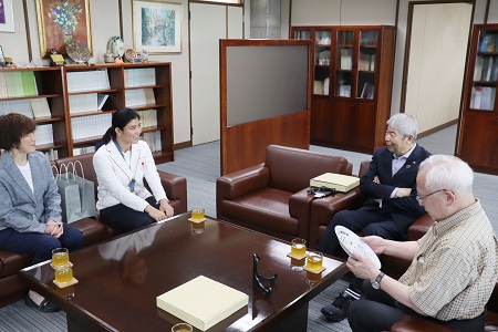 理事長、学園長とも懇談