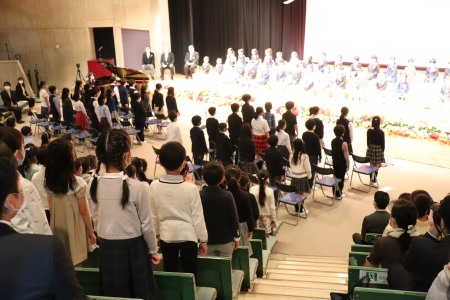 この日の歌は心の中で歌唱しました