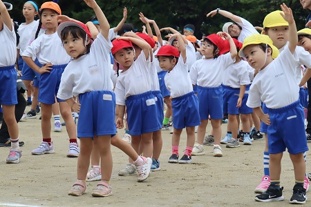 みんなで準備運動
