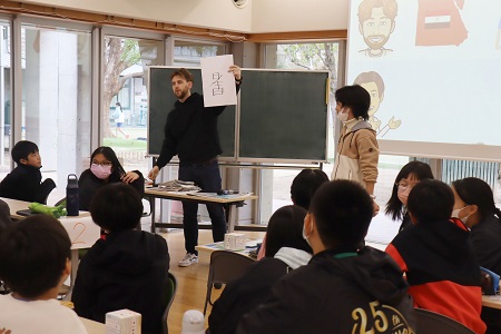 英語の授業の様子。