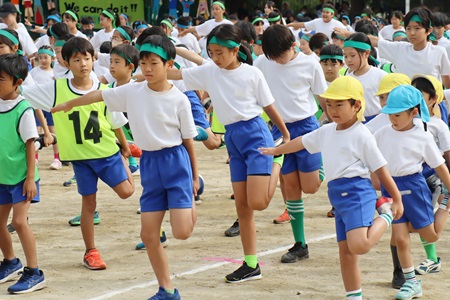 みんなで準備運動