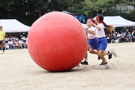 大玉ころがし（1・２年生）