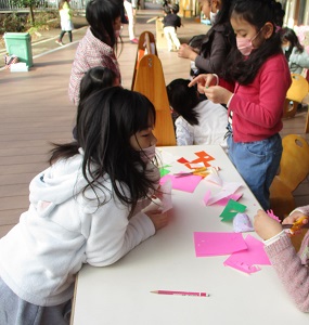 年長さんのお花屋さん