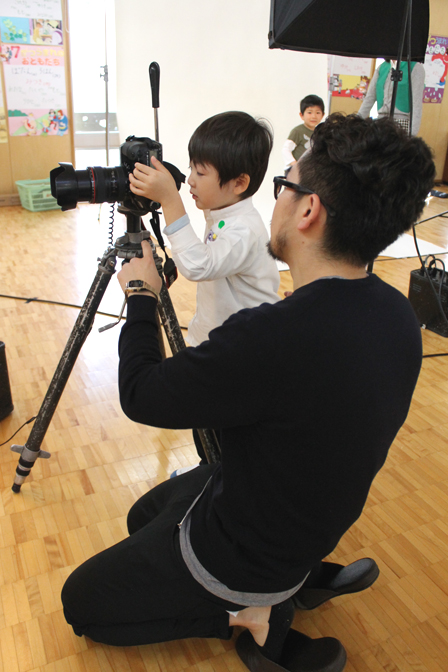 カメラマンに教わりました