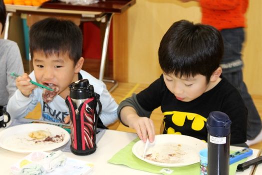 みんなで作ったお餅の味は格別！