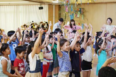 ぼんちゃんが来た！ —七夕の会を行いました—