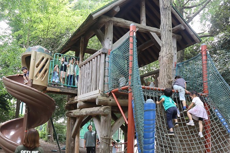 最後はグリーンベルトで、元気いっぱい体を動かしました