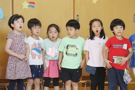 最後にみんなでもう一度『たなばたさま』を歌いました