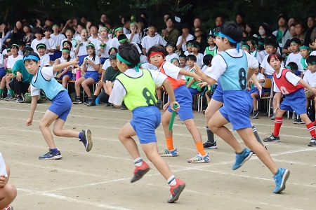 クラス対抗リレー（4年生）