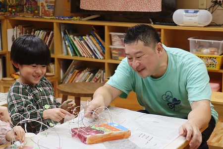 針金がぶつかっていそうでいないね