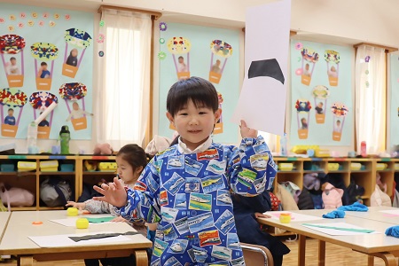 上手に貼れました！