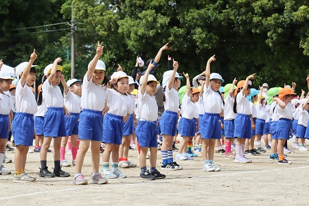 みんなで「たけのこ体操」