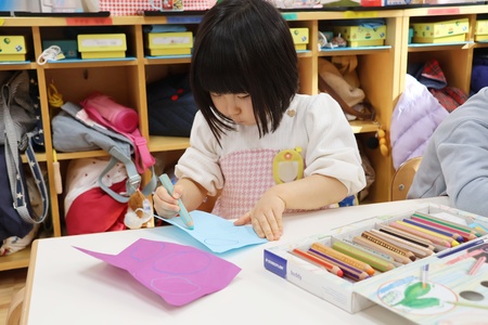 折り目と折り目の間に大きな円を描いたら･･･